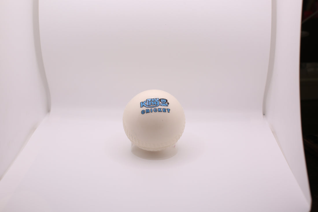 King Cricket Soft Practice Ball – White | Training Cricket Ball for Kids & Beginners