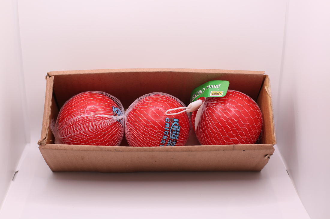 King Cricket Red Soft Practice Ball – Training Cricket Ball for Kids & Beginners